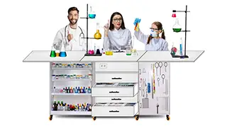 Laboratorio escolar química básico