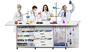 Laboratorio portátil química avanzado