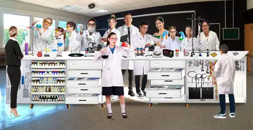 Características Laboratorio escolar integrado doble