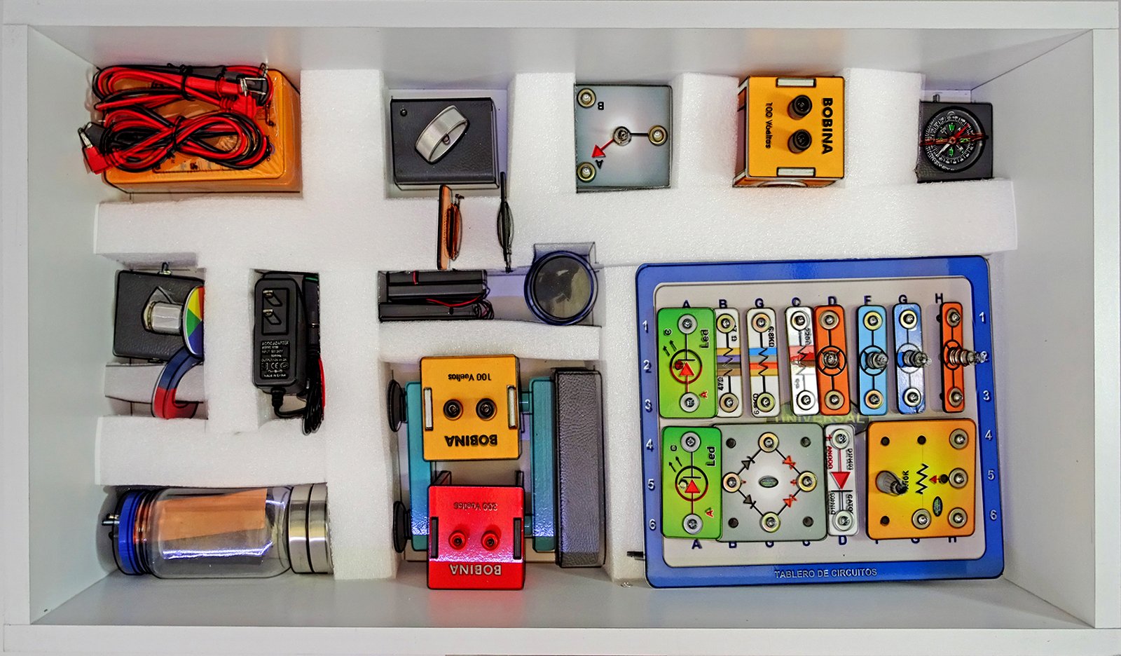 Bandeja 1 Equipo de laboratorio física integrado