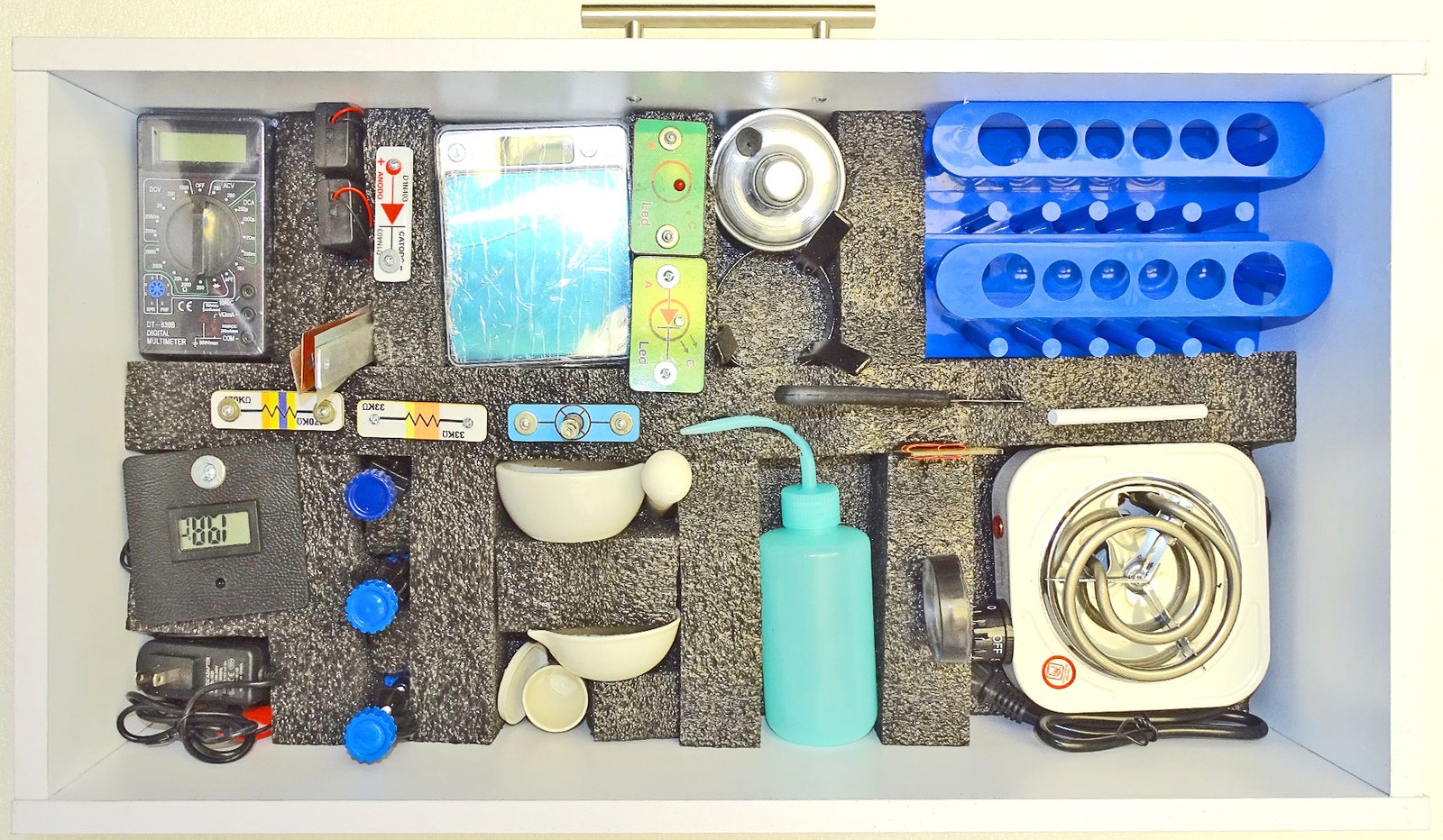 Bandeja 1 Laboratorio química avanzado