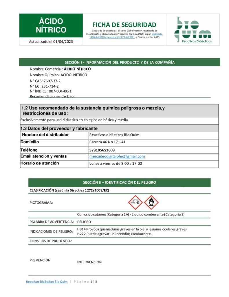 thumbnail of ACIDO NÍTRICO