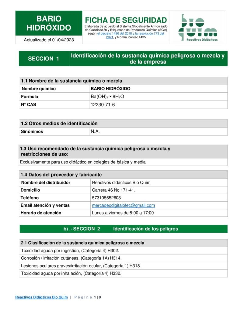 thumbnail of BARIO HIDRÓXIDO