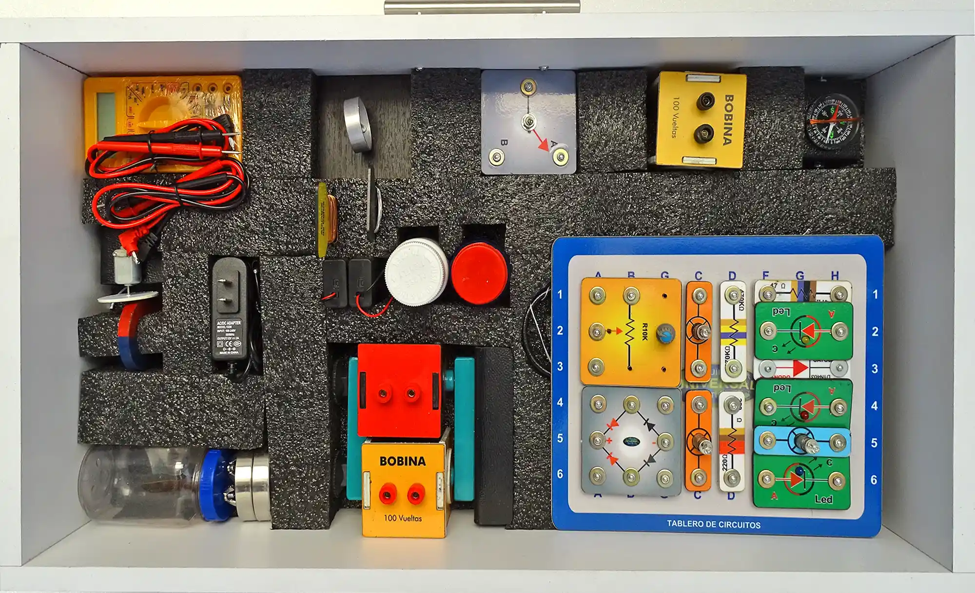 Bandeja 1 fisica Laboratorio escolar integrado doble