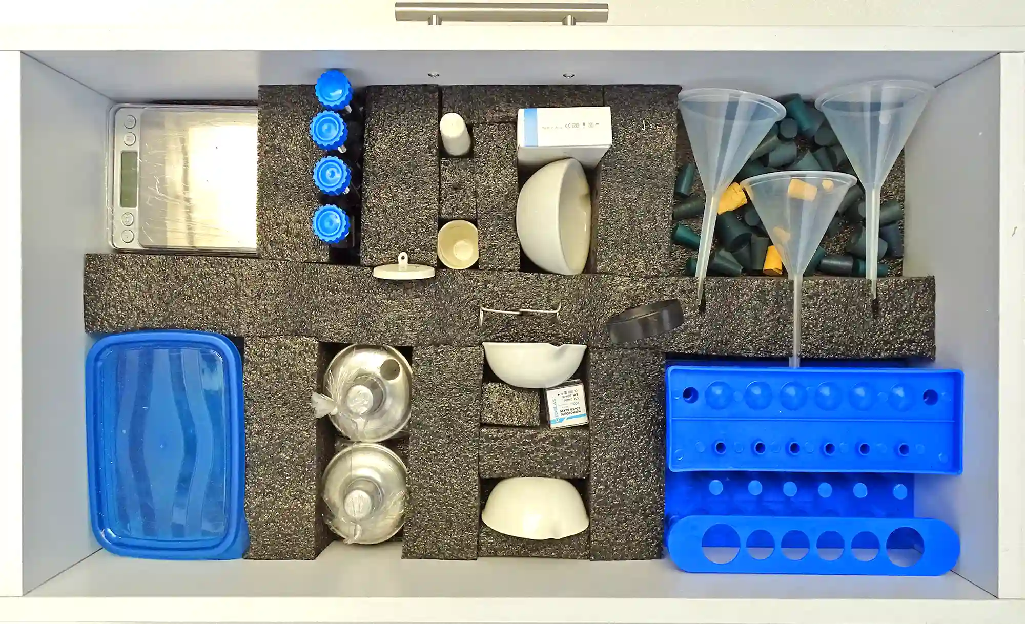 Bandeja 1 Química Biología Laboratorio escolar integrado doble
