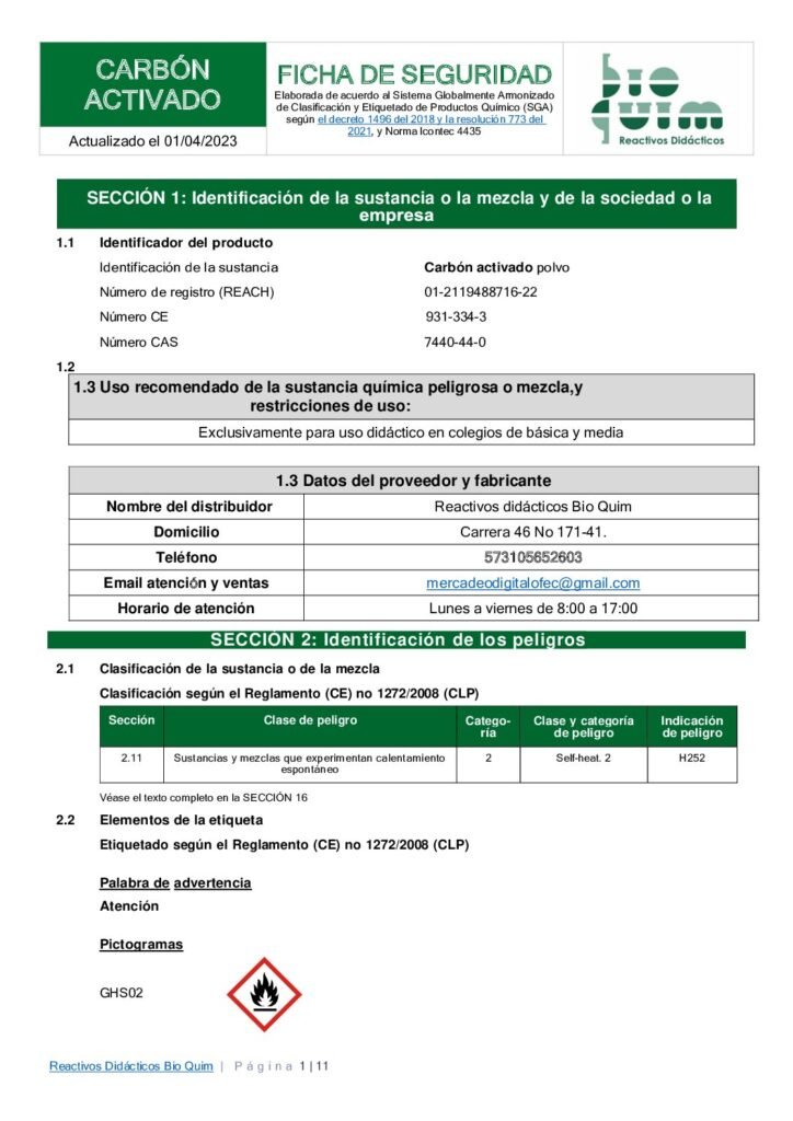 thumbnail of CARBÓN ACTIVADO