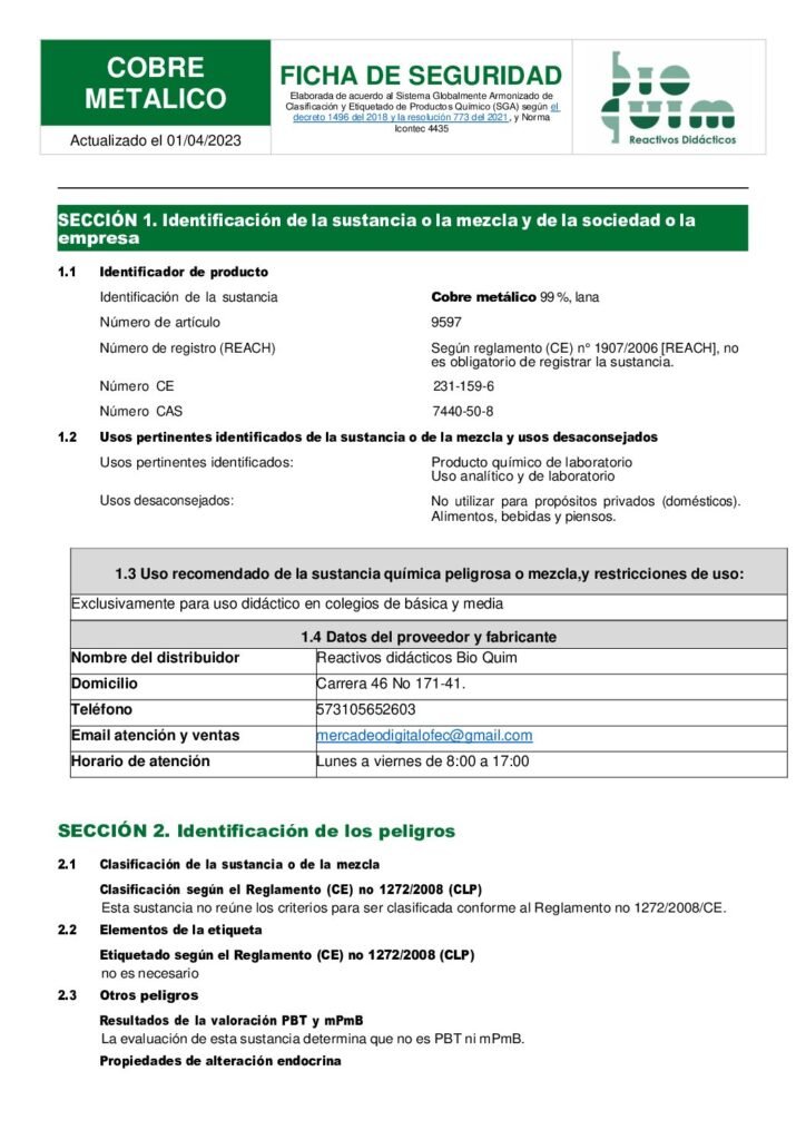 thumbnail of COBRE METALICO