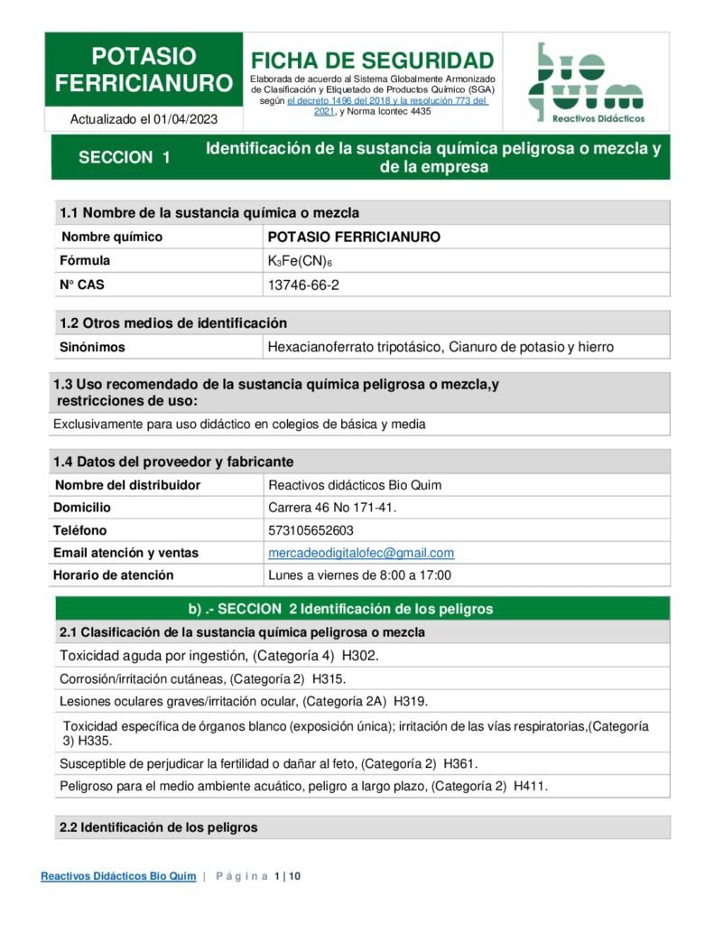 thumbnail of FERRICIANURO DE POTASIO 5056