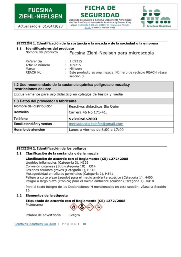 thumbnail of FUCSINA FENICADA ZIEHL-NEELSEN