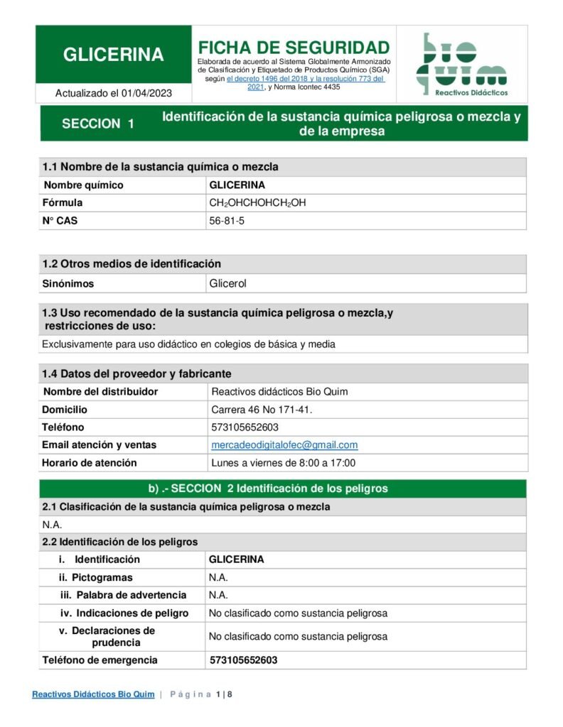 thumbnail of GLICERINA