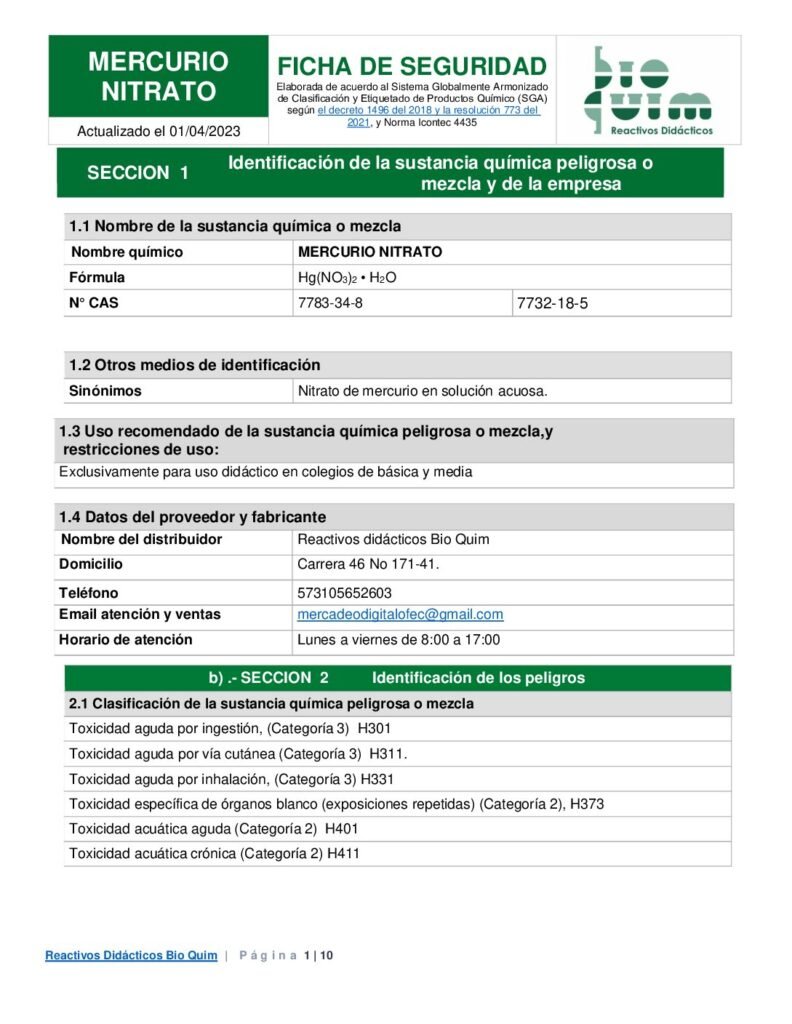 thumbnail of MERCURIO NITRATO SOL.