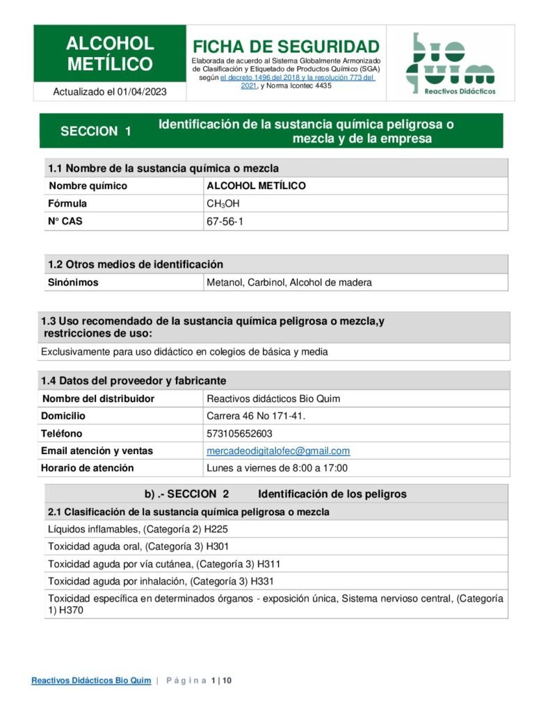 thumbnail of METANOL