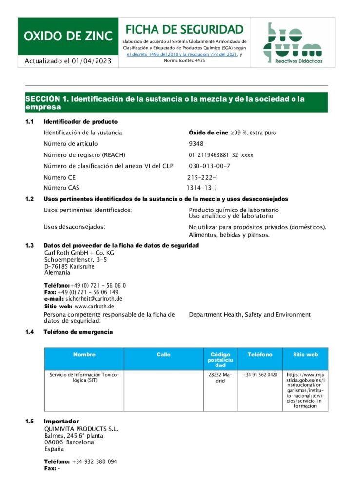 thumbnail of OXIDO DE ZINC