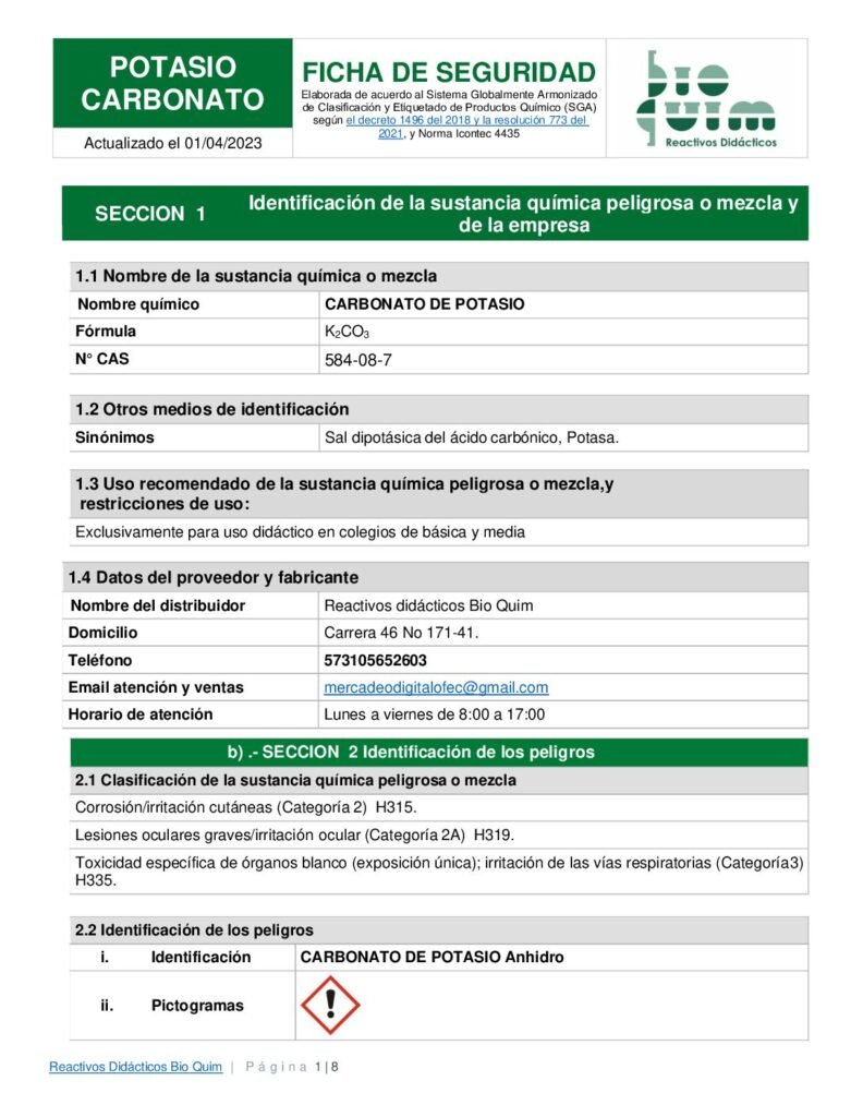 thumbnail of POTASIO CARBONATO