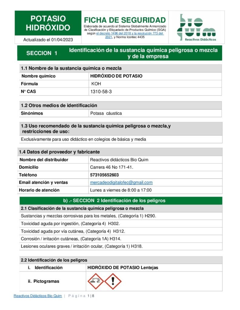 thumbnail of POTASIO HIDRÓXIDO