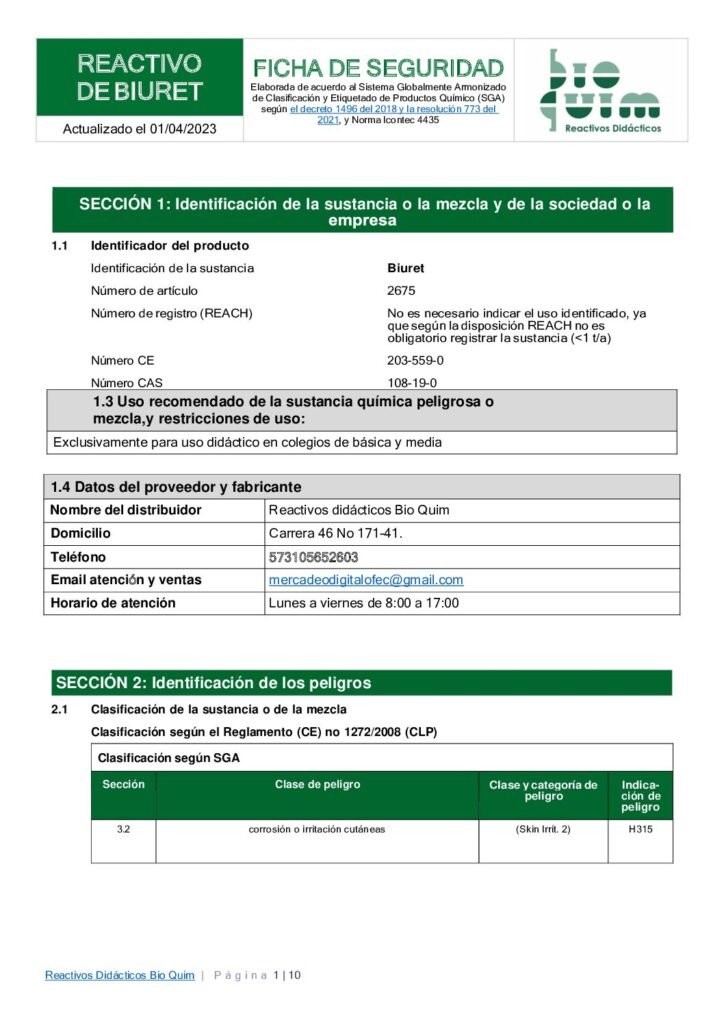 thumbnail of REACTIVO DEL BIURET