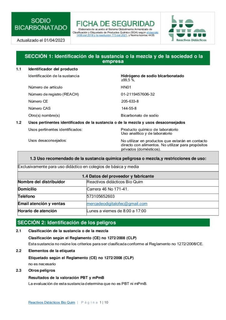 thumbnail of SODIO BI CARBONATO