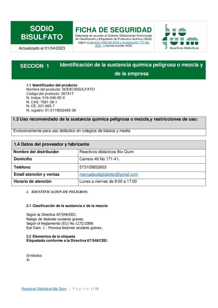 thumbnail of sodio-bisulfato