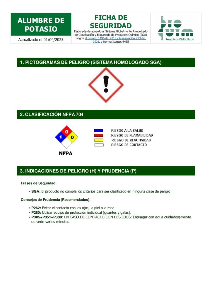 thumbnail of ALUMBRE DE POTASIO